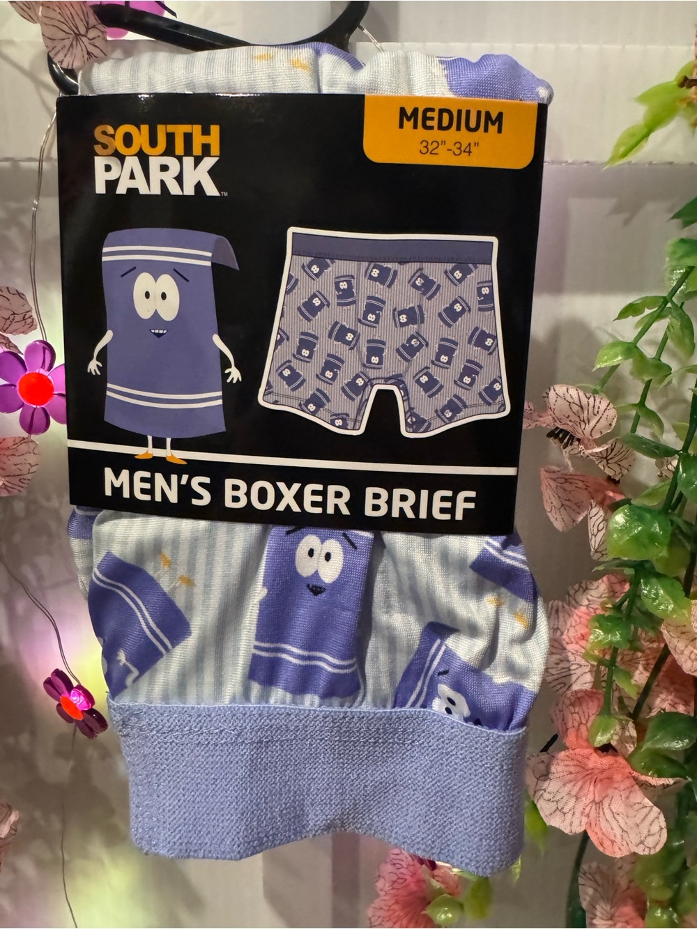 South Park Men's Boxer Briefs - Medium - Light Purple